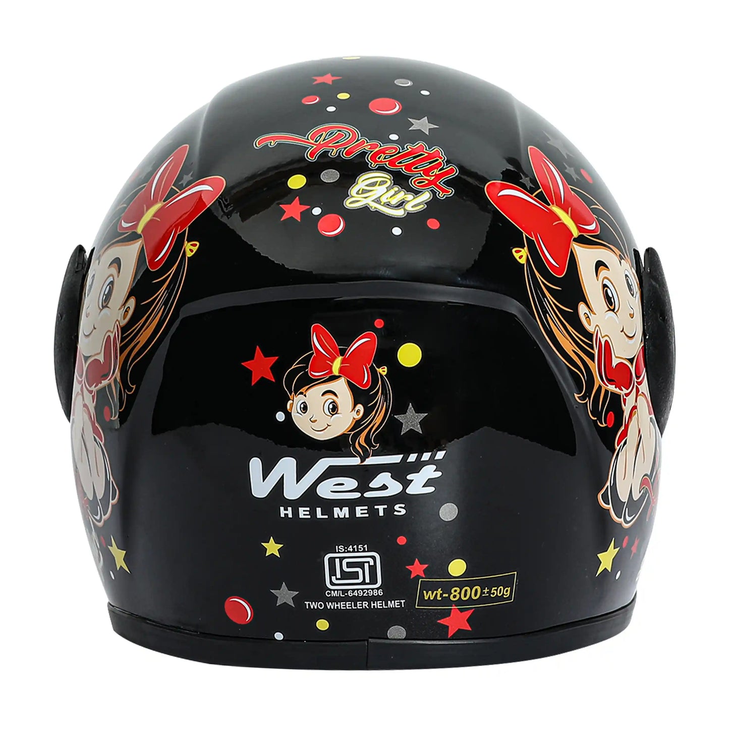 West Pretty Girl Kidz Freindly Open Face Helmet
