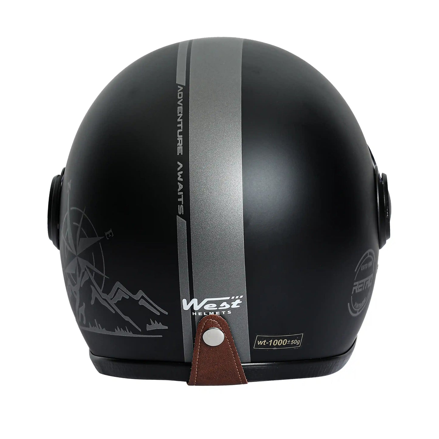 West Adventure Retro Open Face Helmet