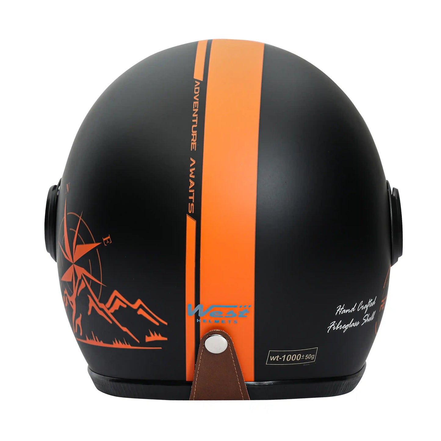 West Adventure Retro Open Face Helmet