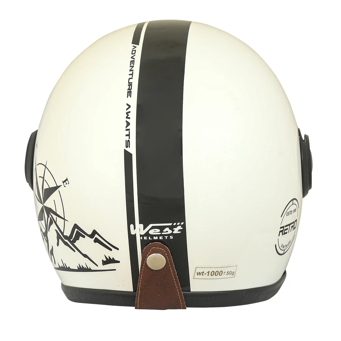 West Adventure Retro Open Face Helmet