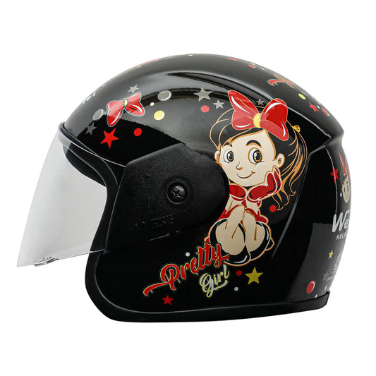 West Pretty Girl Kidz Freindly Open Face Helmet