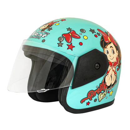 West Pretty Girl Kidz Freindly Open Face Helmet