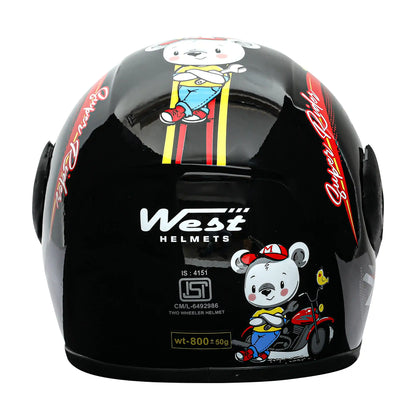 West Super Rider Kidz Freindly Open Face Helmet