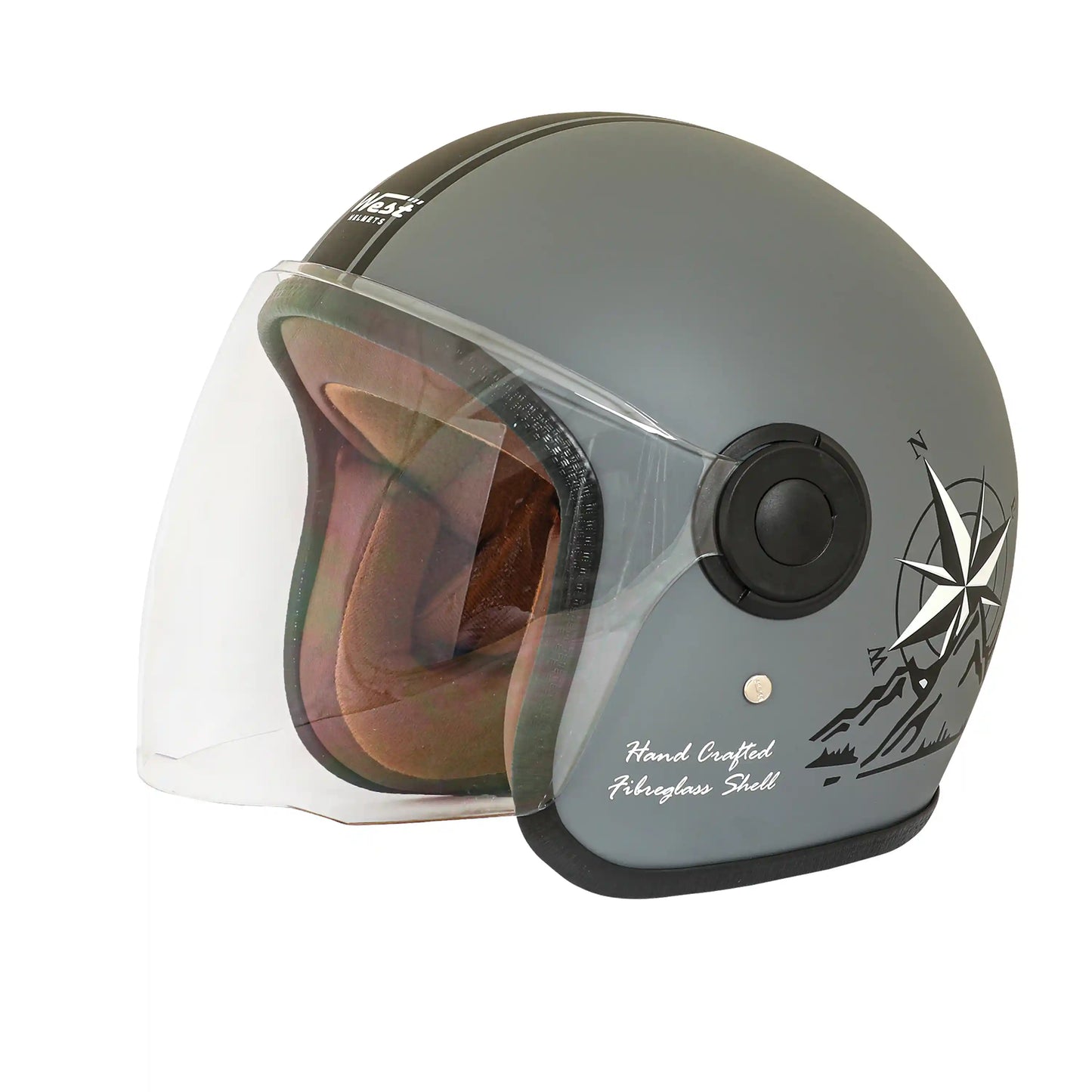 West Adventure Retro Open Face Helmet