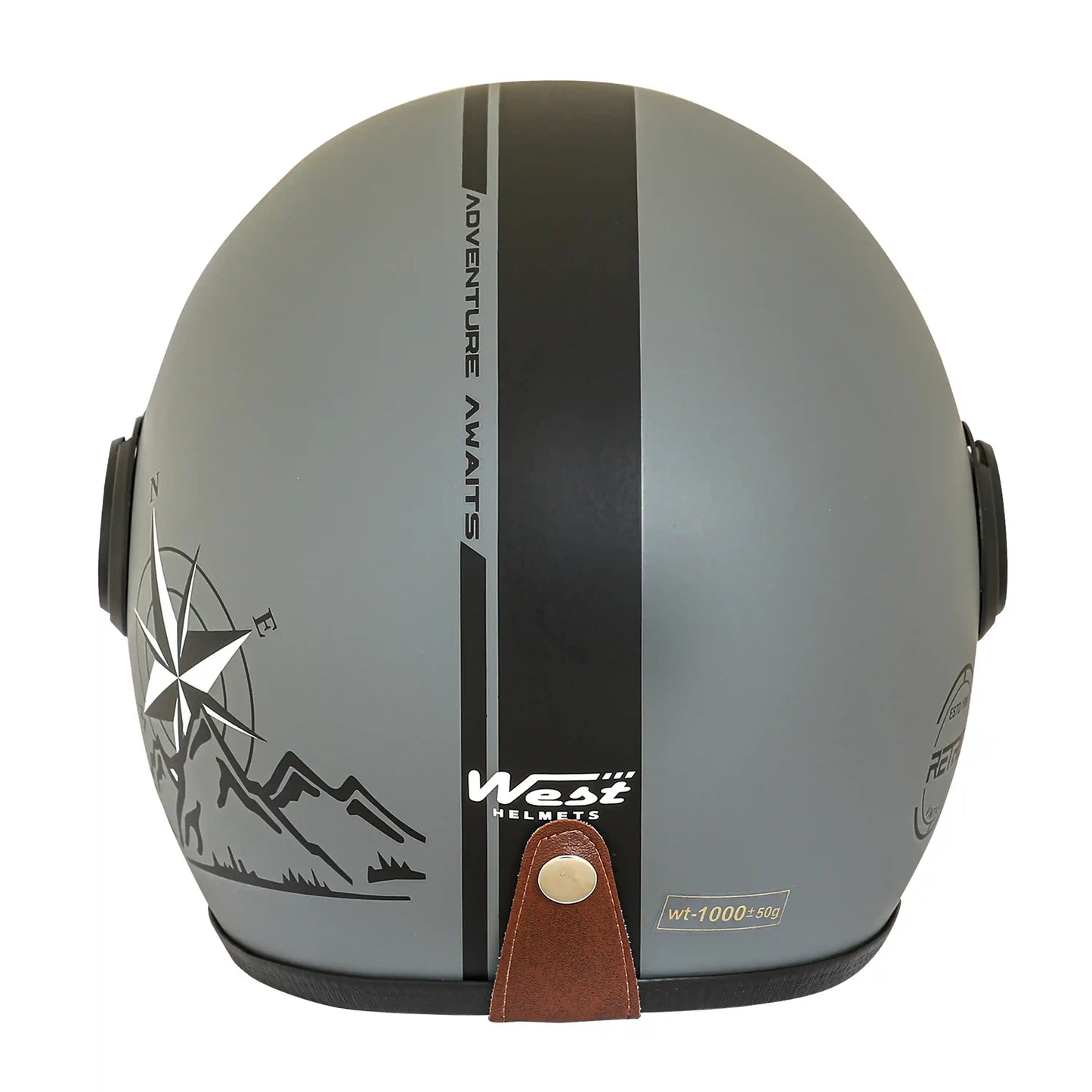 West Adventure Retro Open Face Helmet